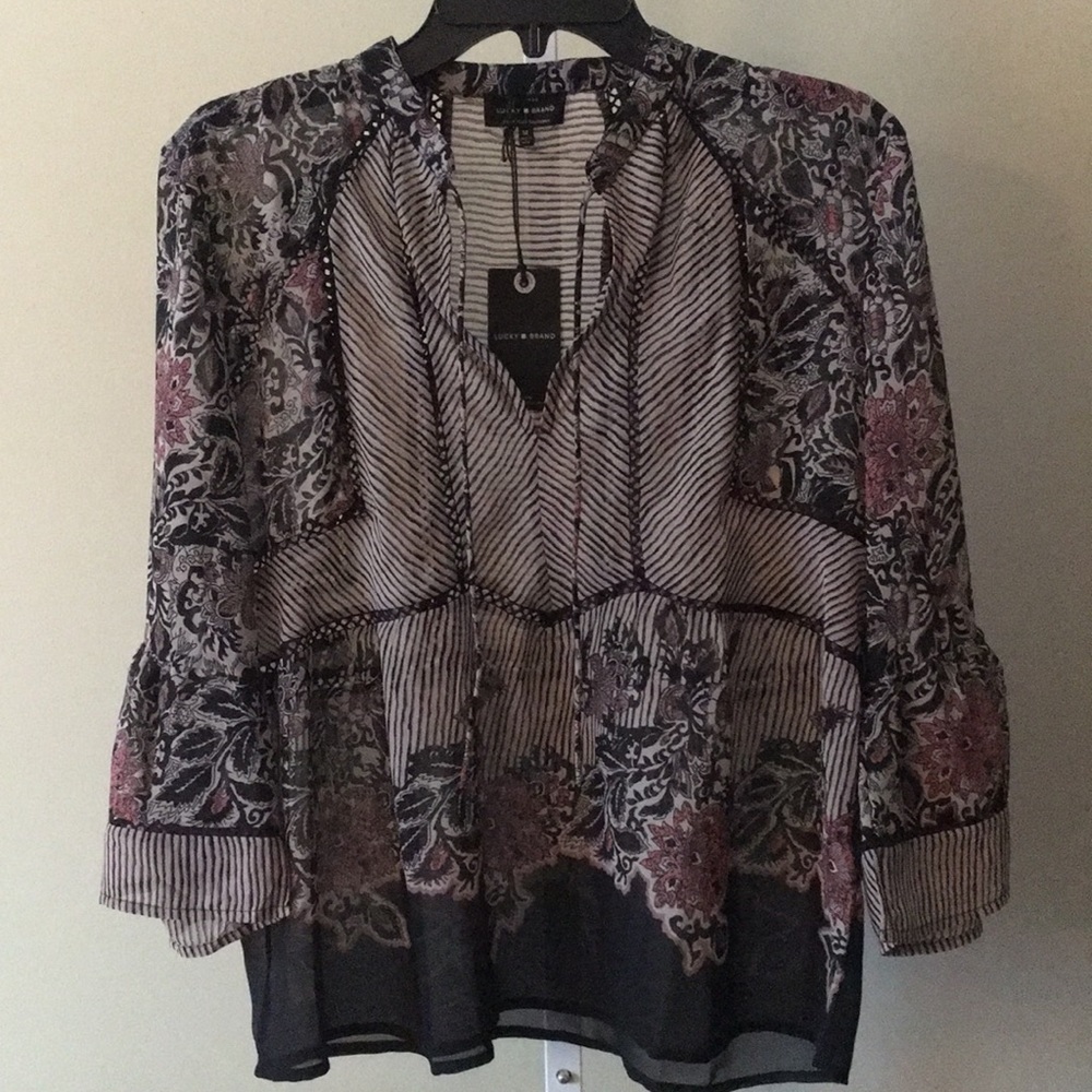 Lucky Brand Bell Sleeve Top
